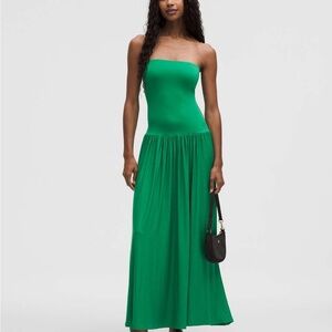Lululemon 2-in-1 Maxi Convertible Dress Green (2) NWOT RARE